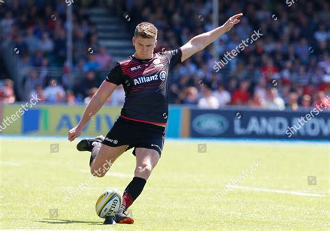 Owen Farrell Saracens Kicks Penalty Editorial Stock Photo - Stock Image ...