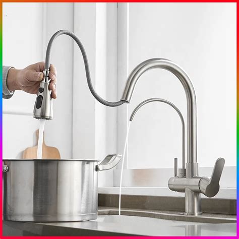 High Arc Kitchen Faucet With Spray – Juameno.com