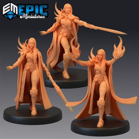 Dark Elf Epic Miniatures Dungeons & Dragons Pathfinder - Etsy