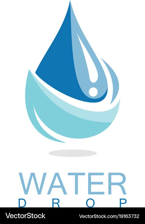 Drop water logo Royalty Free Vector Image - VectorStock