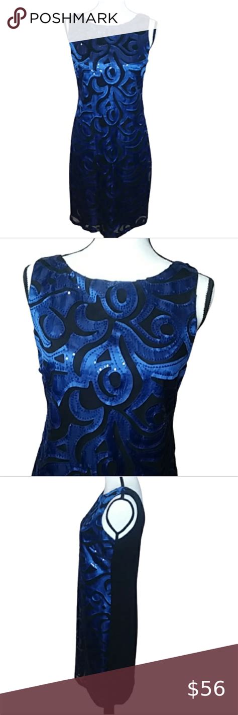 Onyx Nite Sequin embellished sleeveless dress sz 6