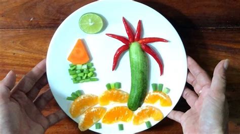 Beautiful Scenery From Vegetables and Fruits | Food Art Garnishing | Food art, Fruit, Fruit recipes