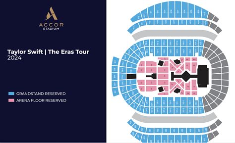 Taylor Swift Seating Map Accor Stadium - Image to u