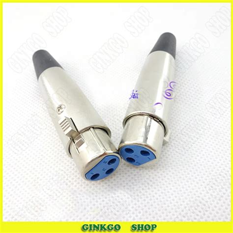 5pcs/lot Taiwanese Type XLR Female Jack K3P 3 Pin Microphone Connector XLR Female Microphone ...