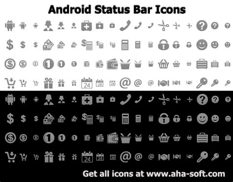 Download Android Status Bar Icons 2012