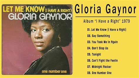 Gloria Gaynor Full Album "I Have a Right" 1979 - Gloria Gaynor's best disco album 1979 - YouTube