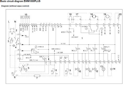 AEG washing machine wiring diagram service manual error code circuit ...