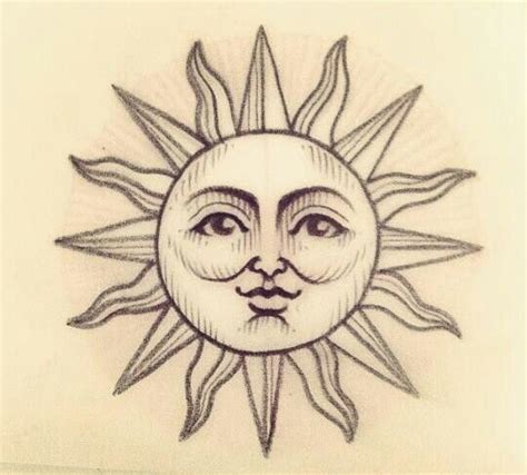 Pin by violette on Here Comes the Sun | Sun tattoo designs, Sun tattoos, Moon tattoo designs