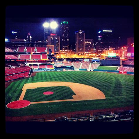 Busch Stadium at night Busch Stadium, Baseball Stadium, Baseball Field ...