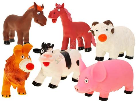 Rubber animals cow horse pig sheep ZA1470 | toys \ figures 3-4 years 12 ...