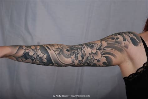 Monki Do Tattoo Studio: Custom Japanese Sleeve by Andy Bowler, Monki Do Tattoo Studio