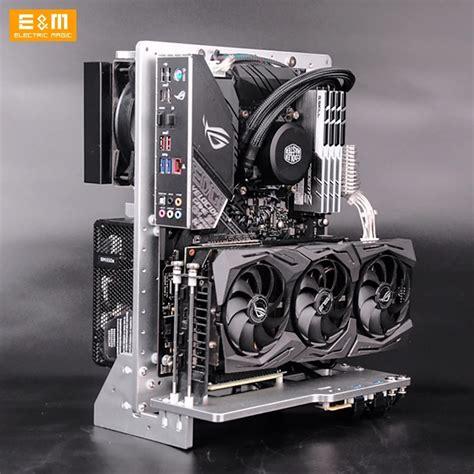 Pc Matx Atx Open Frame Computer Case Diy Horizontal Vertical Miner Rig ...