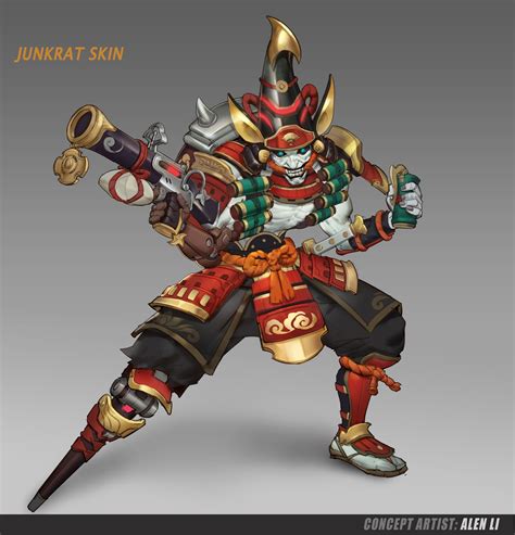 ArtStation - junkrat skin sketch, ALEN LI | Junkrat skins, Overwatch skin concepts, Overwatch ...