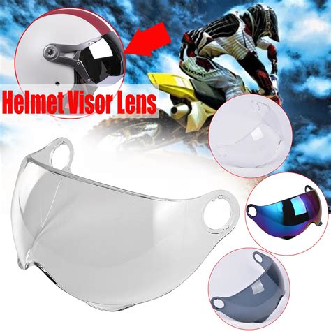 Motorcycle Helmet Visor Lens Shield Unisex Half Face PC Motocross ...