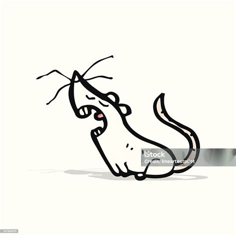 Cartoon White Mouse Stock Illustration - Download Image Now - Animal, Cheerful, Cute - iStock