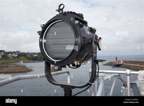 signal lamp or aldis lamp for morse code signalling aboard HMS Bangor ...