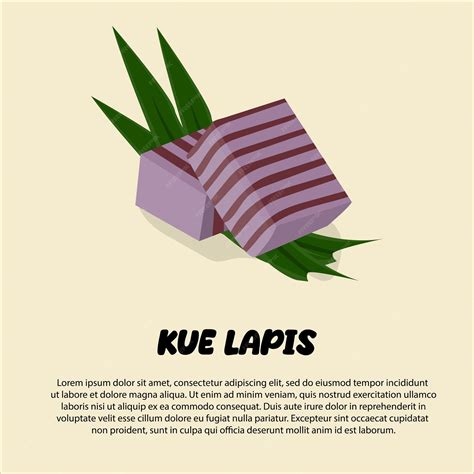 Premium Vector | Illustration of kue lapis. cake from indonesia