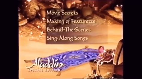 Aladdin Special Edition 2-Disc DVD Trailer (2004) | Sing along songs, Aladdin, Songs