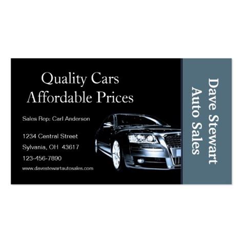 Used Car Dealer Double-Sided Standard Business Cards (Pack Of 100) | Zazzle