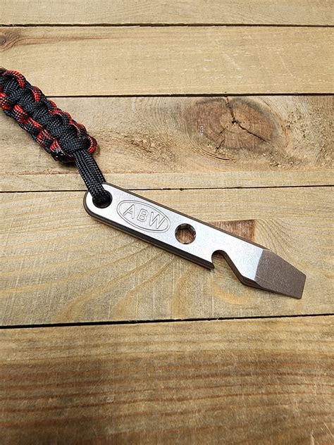 TITANIUM PRY-BAR WITH BOTTLE OPENER – American Blade Works