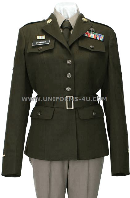 U.S. ARMY FEMALE ARMY GREEN SERVICE UNIFORM (AGSU) COAT