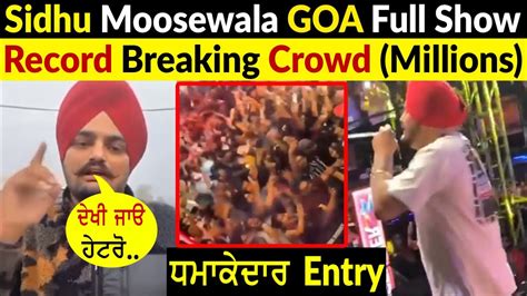 Sidhu Moose Wala Goa Live Show | Full Live Concert Last Night | Biggest Crowd - YouTube