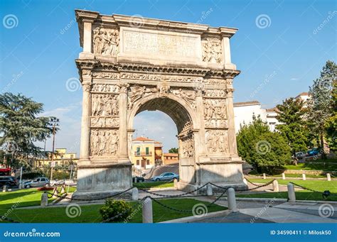 The Arch of Trajan stock image. Image of hiking, campania - 34590411