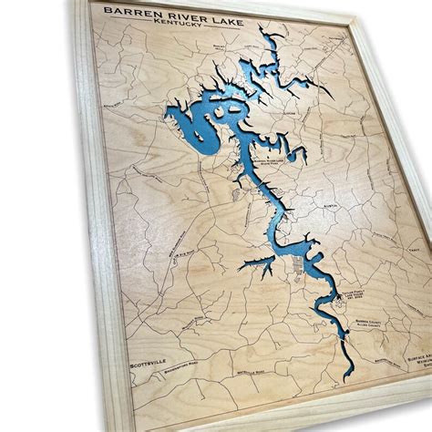 Barren River Lake Custom Lake Map Custom Map Choose Your - Etsy