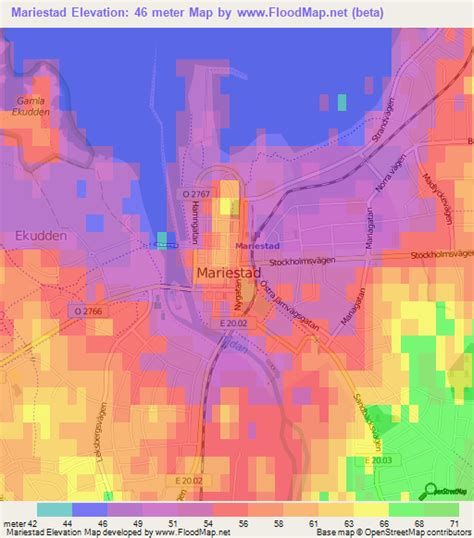 Elevation of Mariestad,Sweden Elevation Map, Topography, Contour