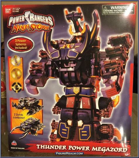 Thunder Power Megazord - Power Rangers Ninja Storm - Deluxe Megazords - Bandai Action Figure