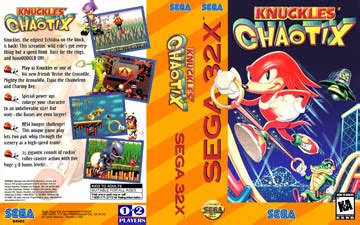 Knuckles Chaotix (32X) - The Cover Project