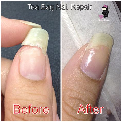 another quick way to repair a broken nail w/tea bag | Nail repair, Cracked nails, Broken nails