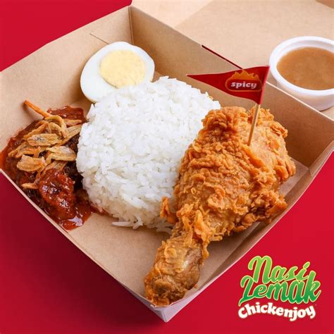 Jollibee Has New Nasi Lemak Chickenjoy With Coconut Rice And Sambal