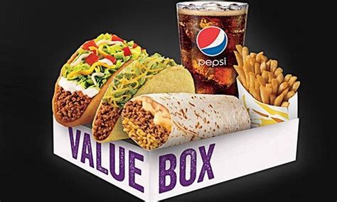 Value Box at Taco Bell Canada