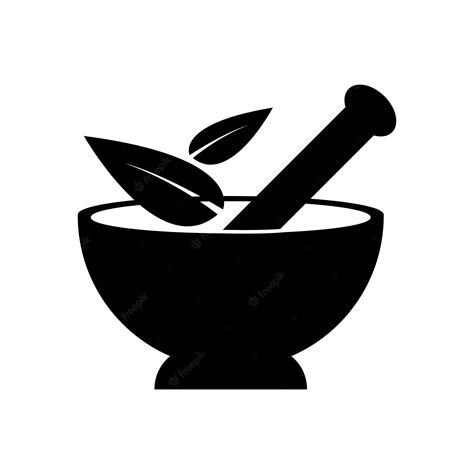 Premium Vector | Mortar and pestle icon logo vector design template