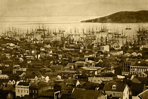 Port of San Francisco in 1851 in California image - Free stock photo ...