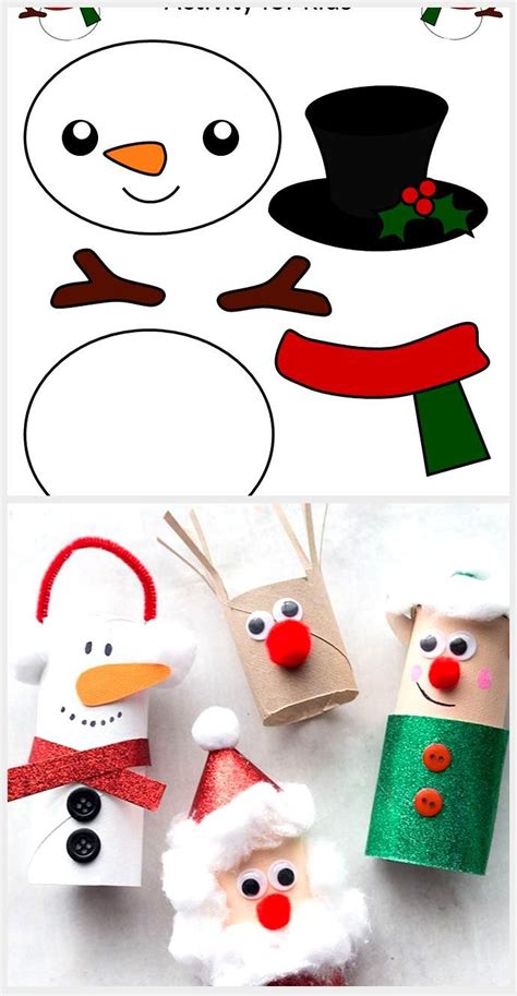 Printable Christmas Snowman Craft with FREE Template - Simple Mom ...