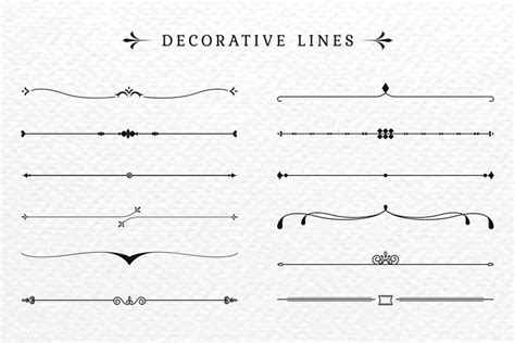 Vintage decorative line collection vectors | free image by rawpixel.com ...