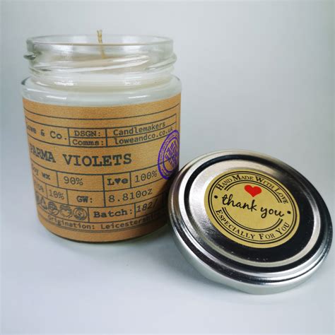 Parma Violets Jar Candle - Lowe & Co. - 100% Natural Soy Wax