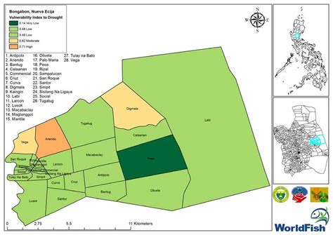 Drought vulnerability map of Bongabon, Nueva Ecija. | Download Scientific Diagram