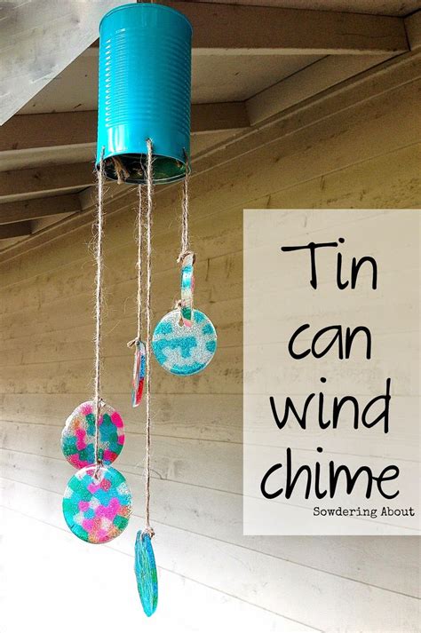 20 minute tin can wind chime -- using pony beads! Such a fun project ...