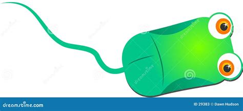 Green Computer Mouse stock illustration. Illustration of characters - 29383