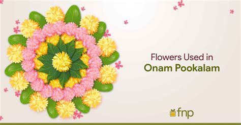 Know the Special Flowers Used in Onam Pookalam - FNP