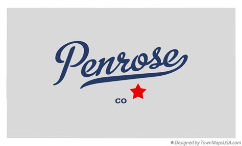 Map of Penrose, CO, Colorado