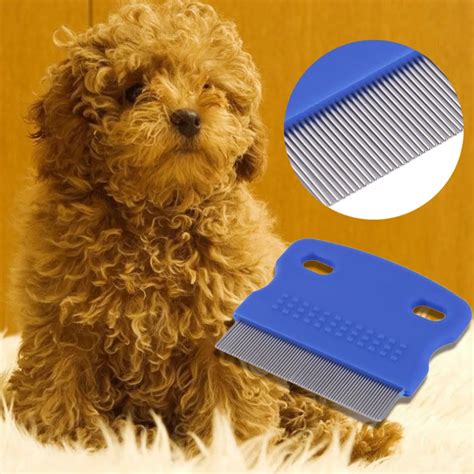 2018 New Arrival 1Pc Dog Flea Comb Steel Brush Hair Comb Dog Grooming Trimmer Cute Pet Cat Dog ...