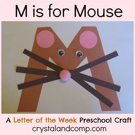 Letter M Craft For Mouse Template Preschool Crafts | Images and Photos ...