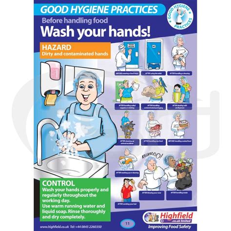 When To Wash Your Hands Poster - Food Safety Direct