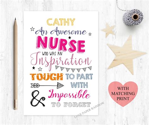 nurse retirement card retirement card custom nurse