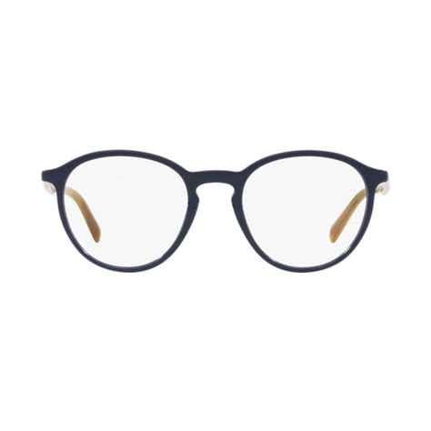 Prada // Men's Round Optical Frame // Blue - Designer Optical Frames ...