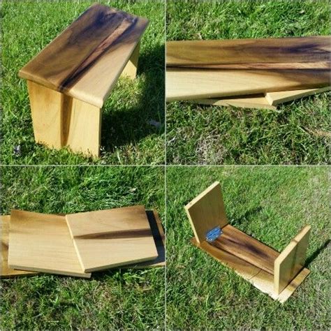 Folding Meditation Bench made of Poplar Wood | Meditation bench ...